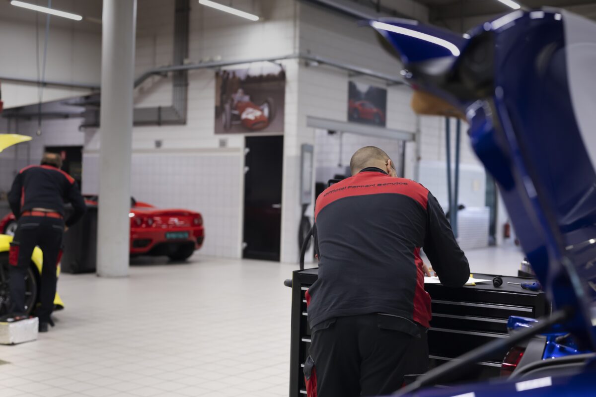 Ferrari Werkplaatsafspraak